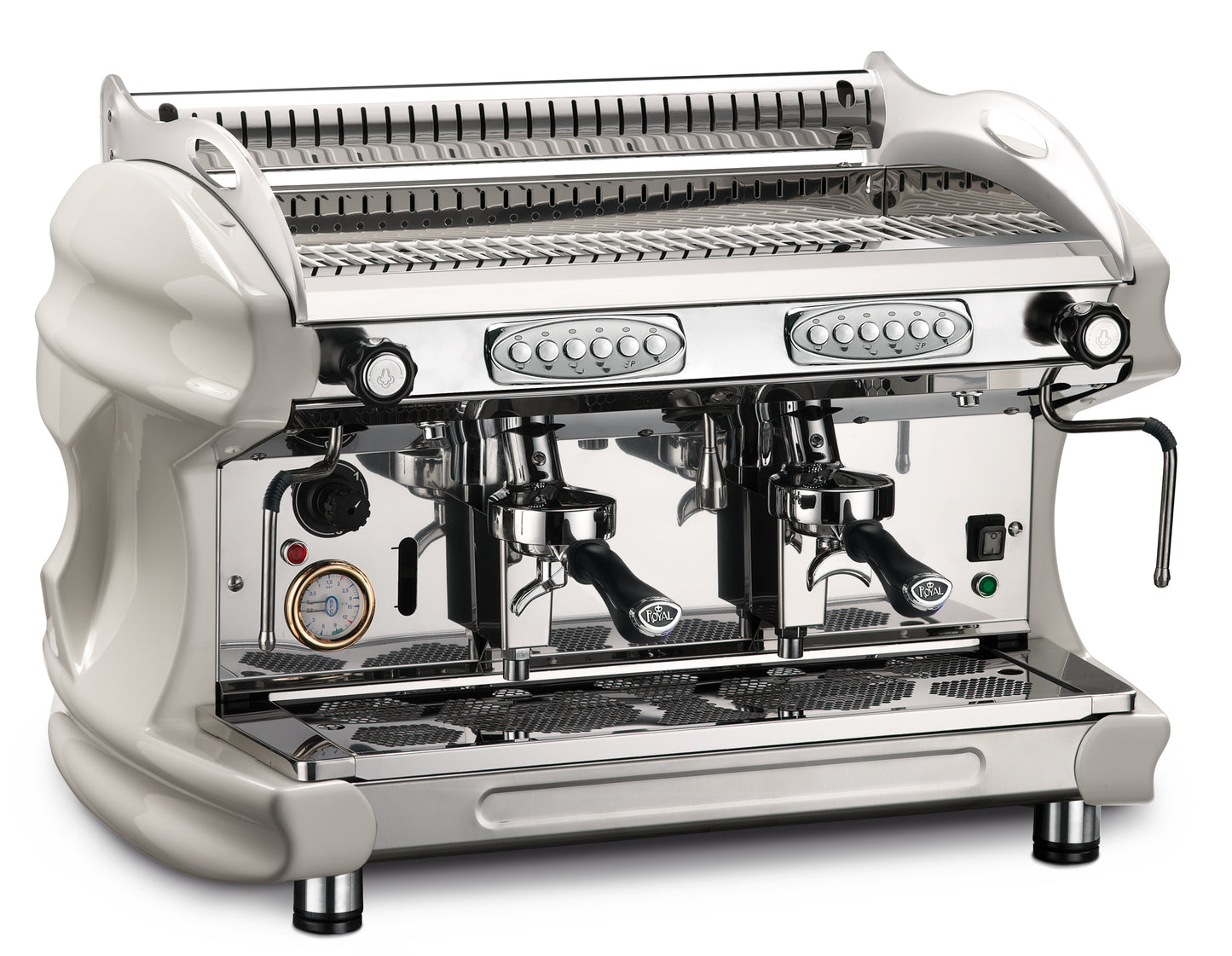 Royal Lira 2G – Profi-Espressomaschine mit 2 Gruppen in Weiß
